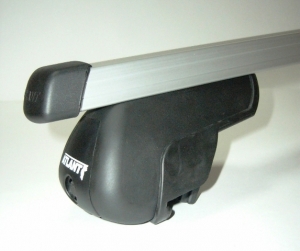 Багажник для Chevrolet Captiva с рейлингами  (пр. Атлант, арт. 8810+8726) прямоугольный