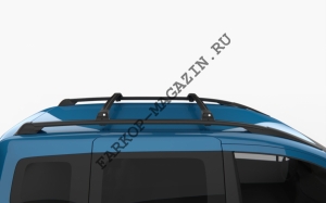 Багажник для Chevrolet Captiva на рейлинги черный с замком