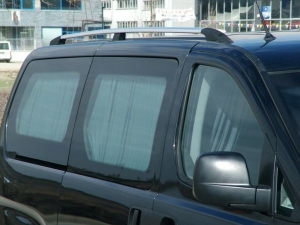 Рейлинги для Hyundai H1 с 2007 года, полированные, алюм. опоры