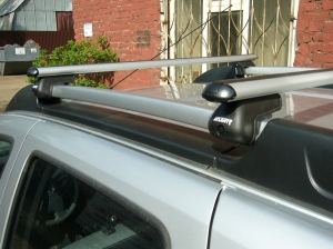 Багажник для Toyota RAV 4 на рейлинги (пр. Атлант, арт. 8810+8828)