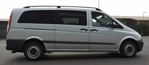 Рейлинги для Mercedes Vito II W639 c 2003 - 2014г короткая база черные