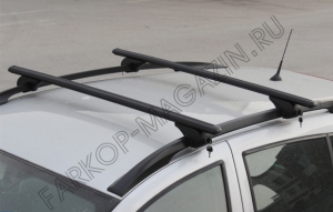 Багажник на рейлинги Volkswagen Amarok черный с замками