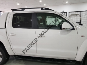 Рейлинги для  Volkswagen Amarok серия Falcon без поперечины черные