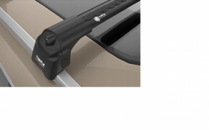 Багажник TURTLE AIR III на Honda CR-V интегрированные рейлинги с замком черный