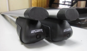Багажник Атлант для Kia Rio X с рейлингами аэродинамический