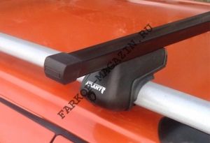 Багажник Атлант для Kia Rio X с рейлингами прямоугольный стальной