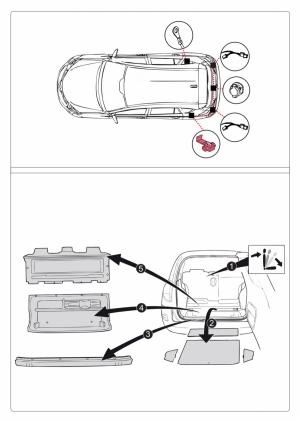 Штатная электрика для фаркопа на Toyota RAV 4