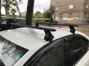 Багажник для Kia Cerato с 2018 поперечины крыловидные черные
