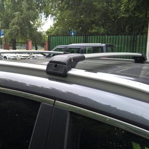 Багажник на интегрированные рейлинги Livan X3 серый