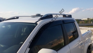 Рейлинги на крышу Toyota Hilux серия Falcon серые
